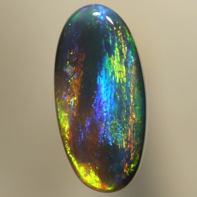 SOLID BLACK OPAL Pretty colours, gold and turquoise blue
